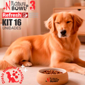 Nature Bowl Refresh Fase 3 – Cães – Sachê 400g – KIT 16 unidades